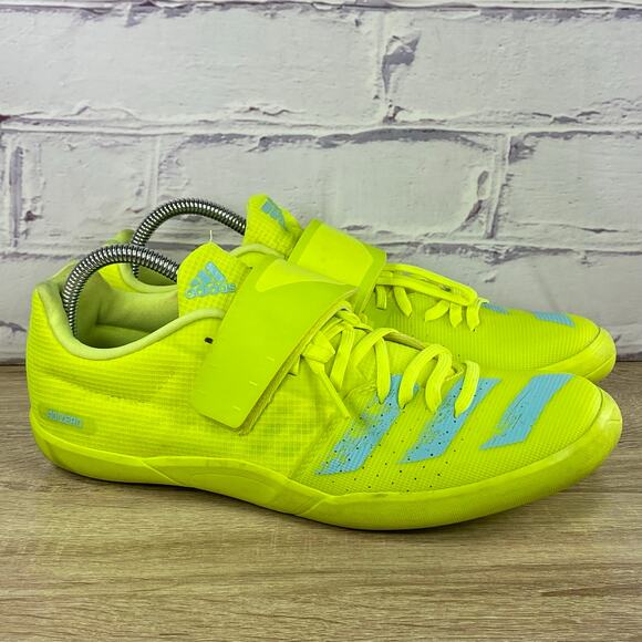Adidas Adizero Discus Hammer Solar Yellow Throwing Shoes FW2245 Men's Size 9 - Picture 1 of 8
